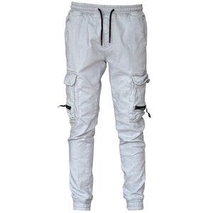 NEW YORKER FSBN MENS GRAY CARGO STRECHY CASUAL PANTS